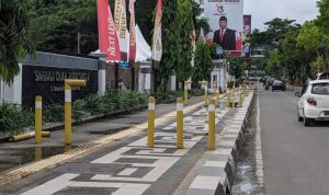 Trotoar di Jalan Kusuma Bangsa, Samarinda.