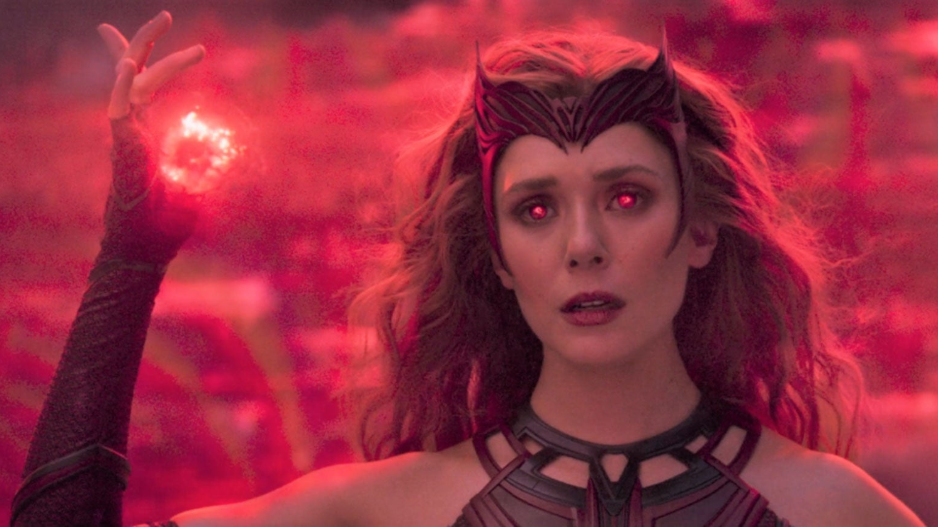 Foto : Elizabet Olsen saat memerankan karakter Scarlet Witch. Sumber Foto : Istimewa.