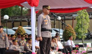 Tingkatkan Harkamtibmas Jelang Pemilu 2024, Polresta Samarinda Gelar Apel Satkamling