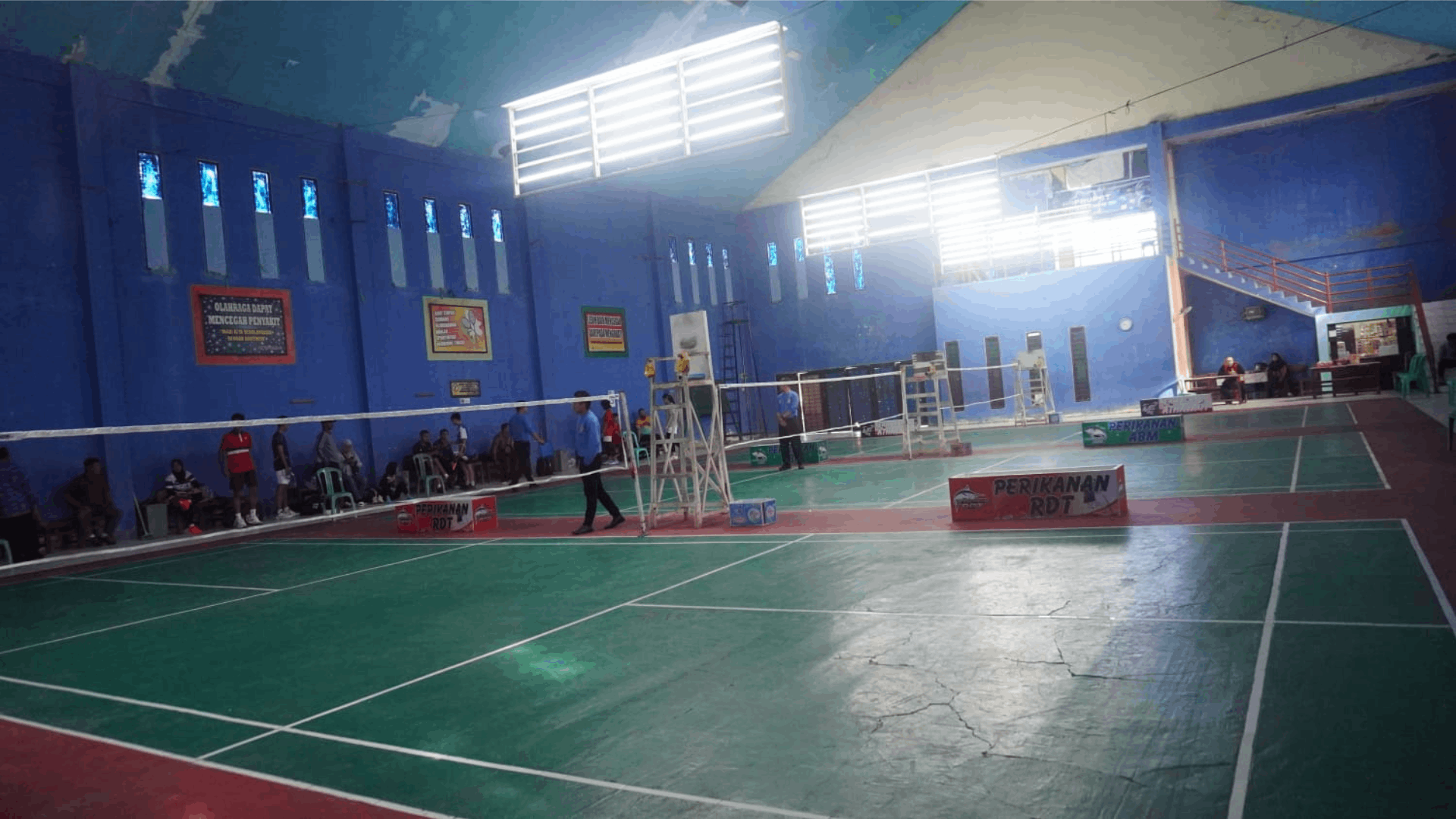 Foto : Lapangan Bulu Tangkis SMA N 4 Samarinda. Sumber : Kaltimnow.id