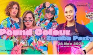 Foto : Senam Zumba Party di Samarinda.