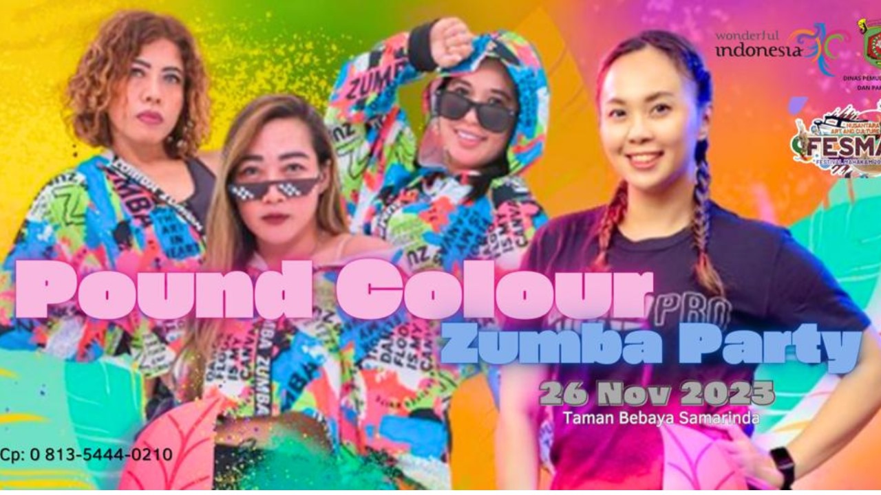 Foto : Senam Zumba Party di Samarinda.