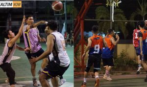 Foto : Erosbasketball Samarinda Community saat mengadakan internal game. Sumber : Erosbasketball Samarinda Community.