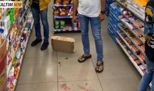 Foto : Tempat kejadian penembakkan bos rental mobil di Rest Area KM 45 Tol Jakarta-Merak di minimarket. Sumber : Istimewa.