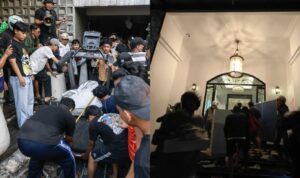 Foto: Massa Misterius Jarah Rumah Pejabat Negara, Warga: 'Bukan Orang Sini'. Sumber: Istimewa.