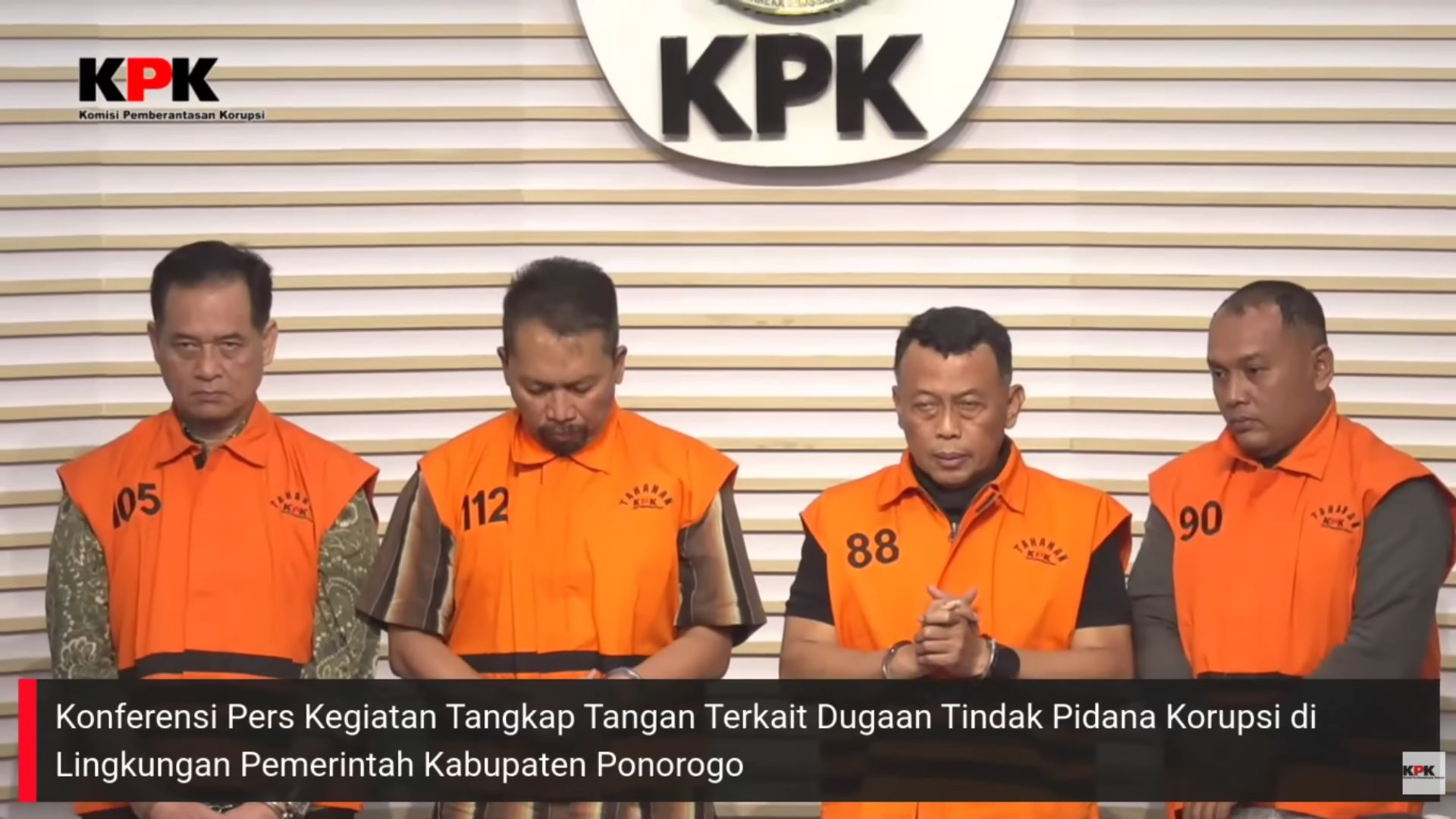 Foto: Ott oleh KPK di lingkungan Pemerintah Kabupaten Ponorogo, Jawa Timur. Sumber: KPK.