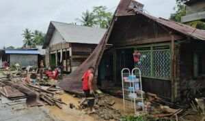 Foto: Sejumlah Wilayah di Kalsel Terendam Banjir, Tagana Dikerahkan. Sumber: Istimewa.