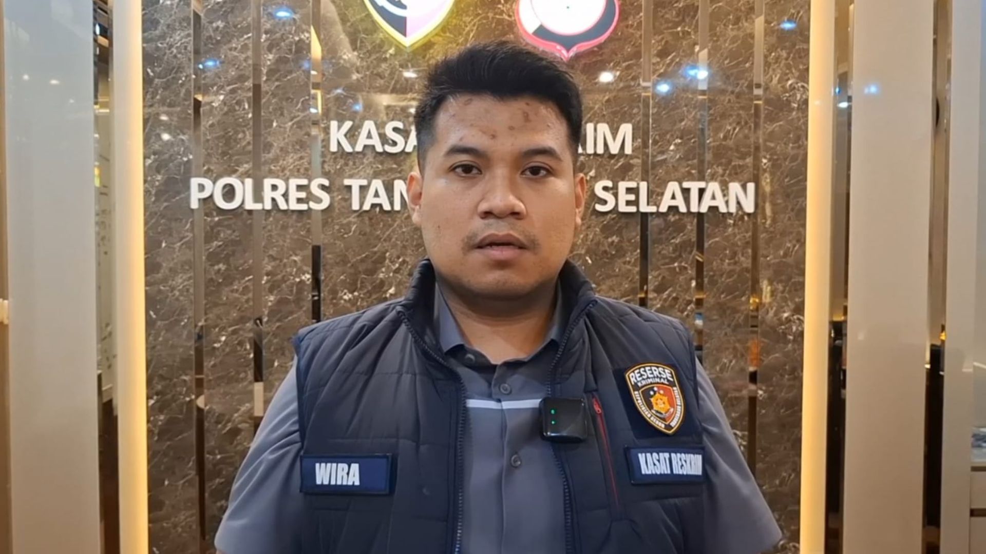 Foto: Kasatreskrim Polres Tangsel AKP Wira Graha Setiawan. Sumber: Istimewa.