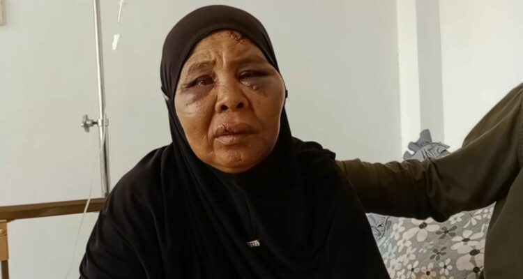 Foto: Nenek Saudah Dianiaya karena Tolak Tambang Ilegal. Sumber: Istimewa.