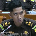 Foto: Jaksa penuntut umum dari Kejaksaan Agung Republik Indonesia, Muhammad Arfian. Sumber: TV Parlemen.