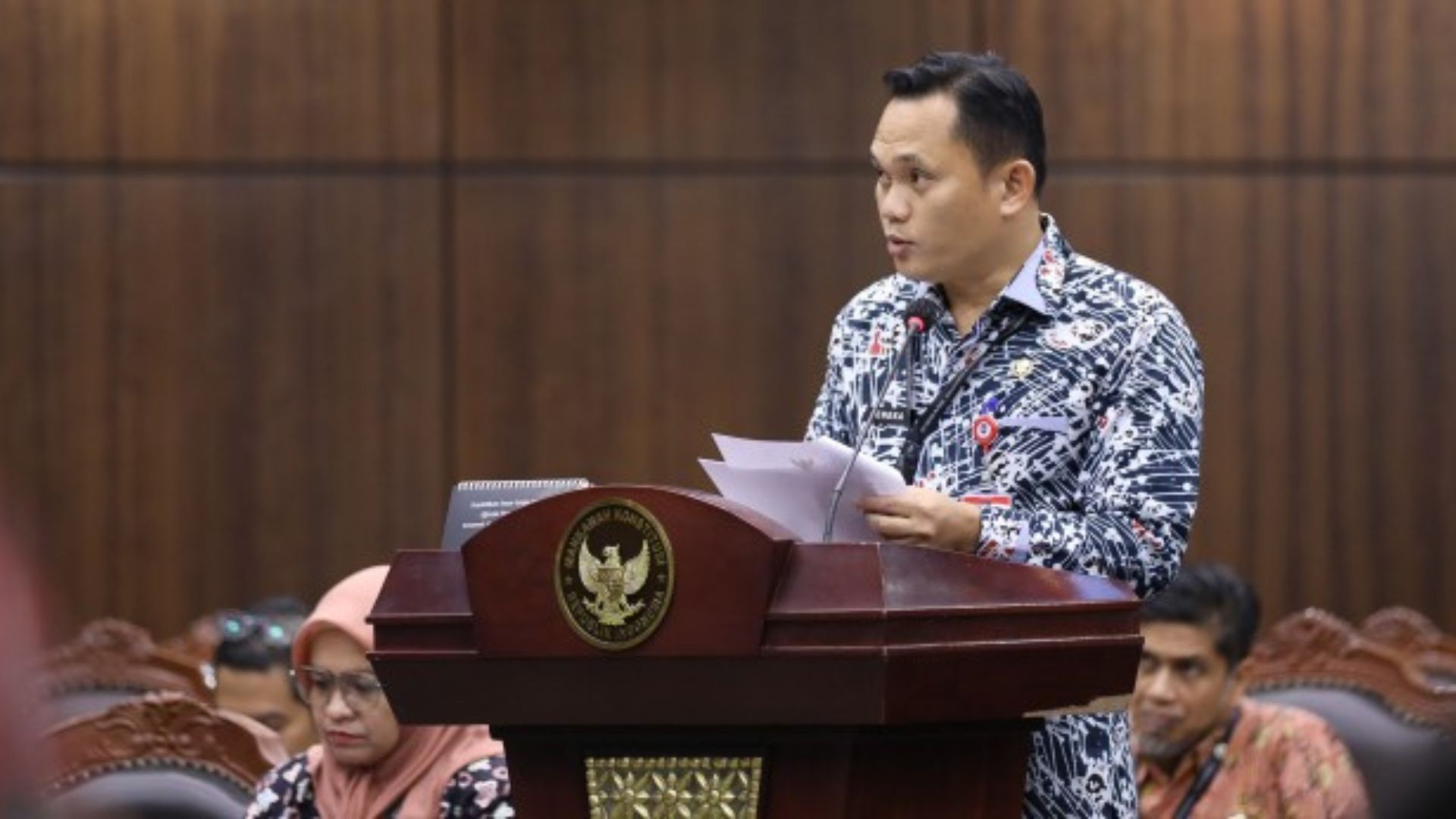 Foto: Cheka Virgowansyah dalam sidang lanjutan di MK. Sumber: MK.