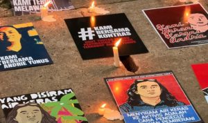 Foto: Sejumlah poster Andrie Yunus Aktivis KontraS. Sumber: Istimewa.