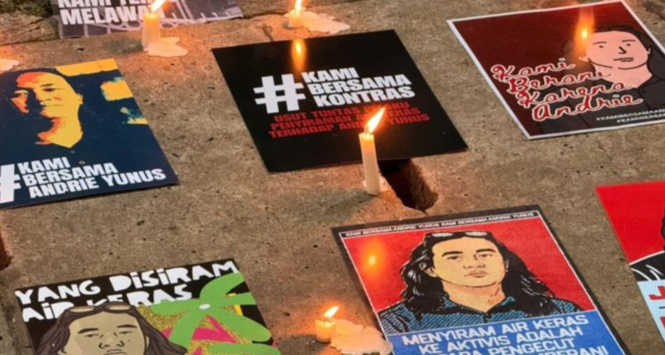 Foto: Sejumlah poster Andrie Yunus Aktivis KontraS. Sumber: Istimewa.