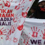 Foto: Unjuk rasa stop kekerasan pada jurnalis. Sumber: Antara.