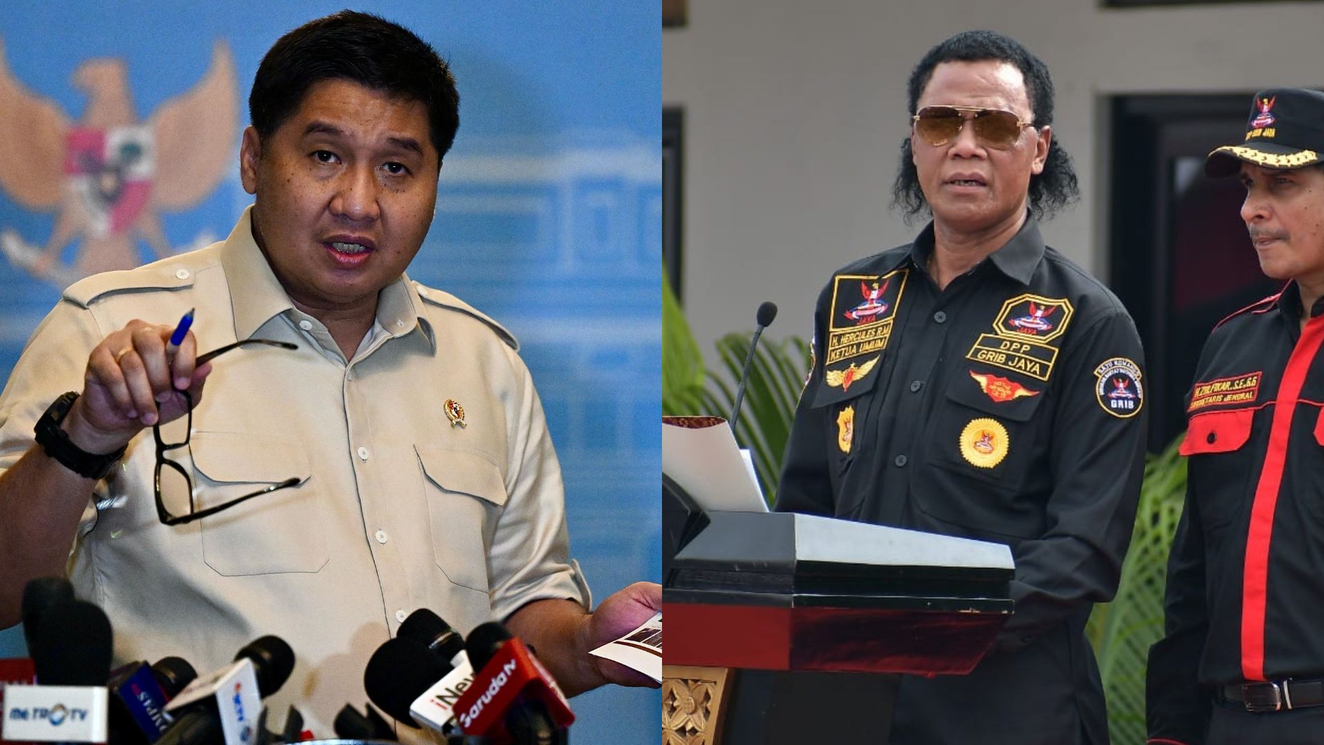 Foto: Menteri Perumahan dan Kawasan Permukiman, Maruarar Sirait, dengan Ketua Umum GRIB Jaya, Rosario de Marshal. Sumber: Istimewa.