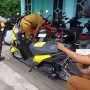Foto: Razia Dishub di SMPN 7 Samarinda: Motor Pelajar Digembosi. Sumber: RRI.