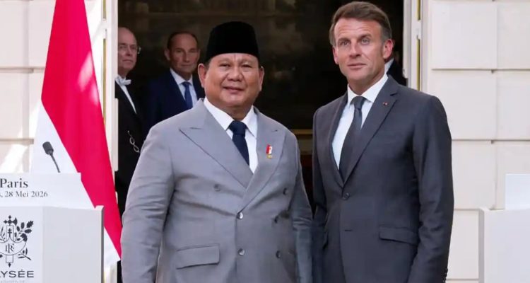 Foto: Prabowo Bertemu Macron di Paris. Sumber: Istimewa.