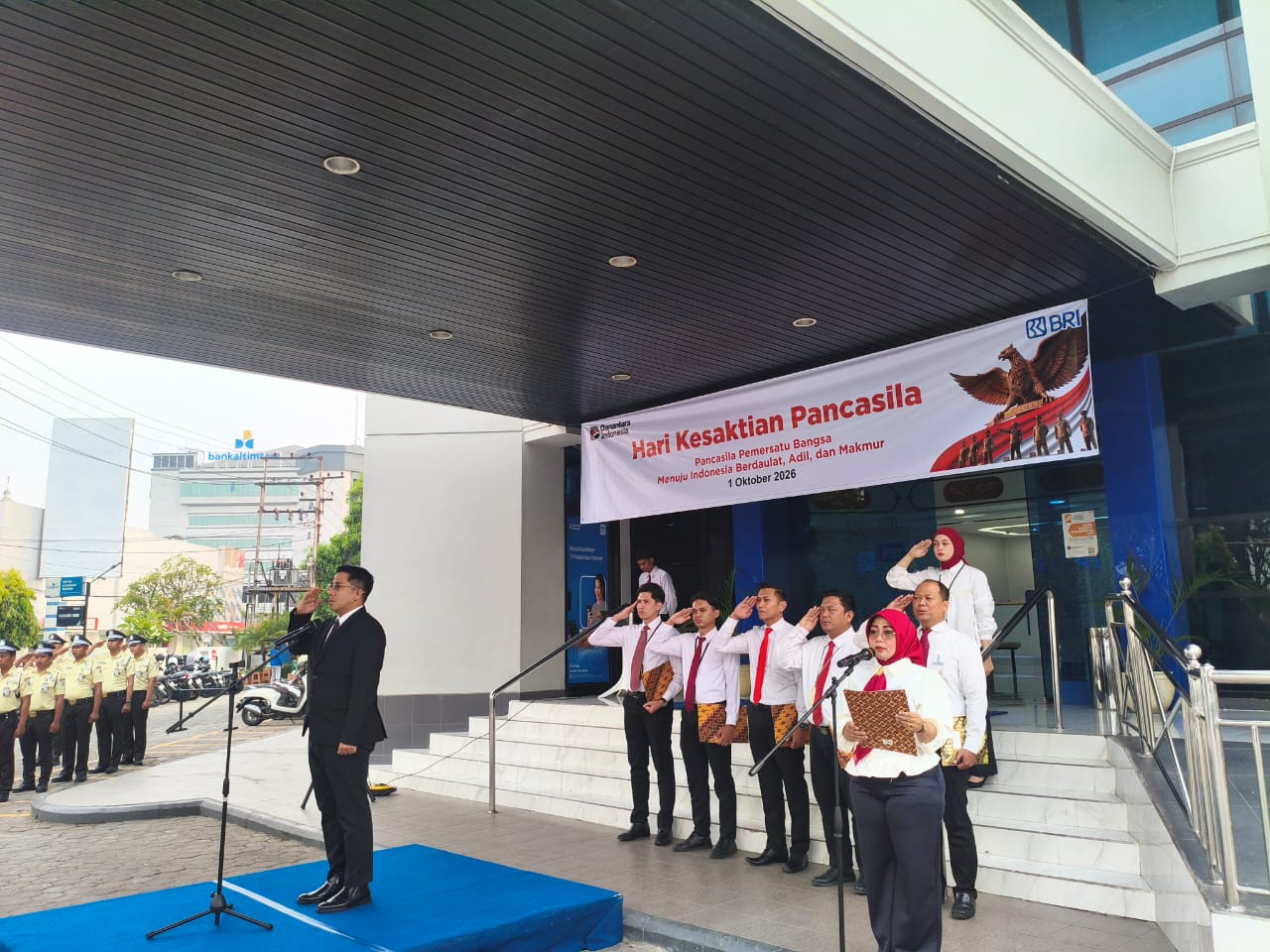 Foto: Hari Kesaktian Pancasila 2026, BRI Samarinda Tekankan Integritas. Sumber: Istimewa.